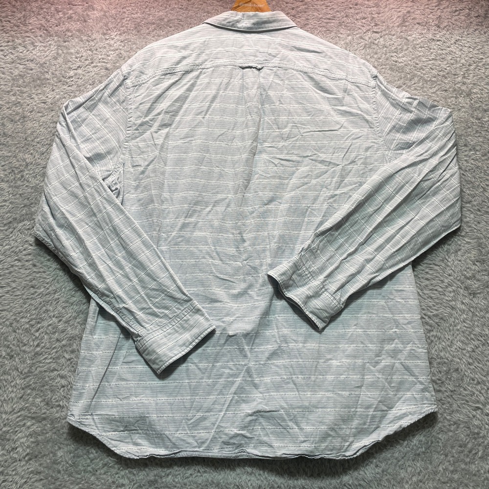 Banana Republic Camden Fit Oxford Shirt Mens XL Blue White Button Up - Picture 4 of 7
